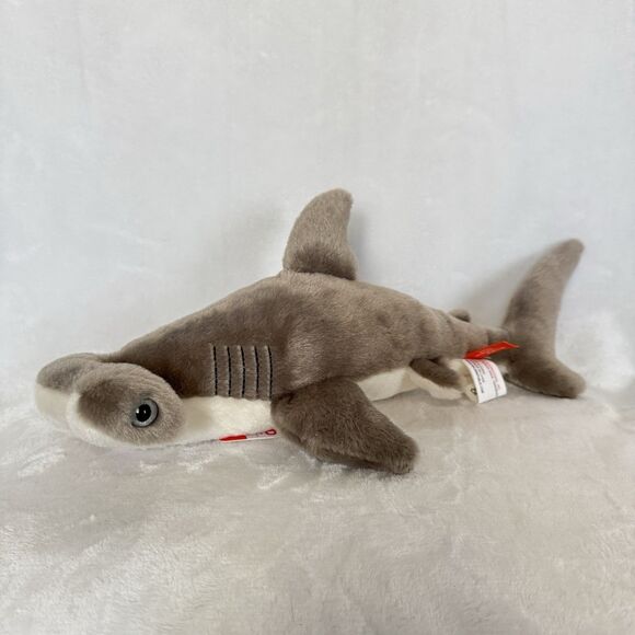 Wild Republic Cuddlekins Mini Hammerhead Shark Plush Figure 12” Soft Gray New - Picture 2 of 10